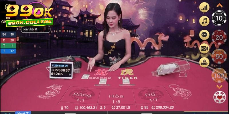 Rồng Hổ là game cá cược có tiếng